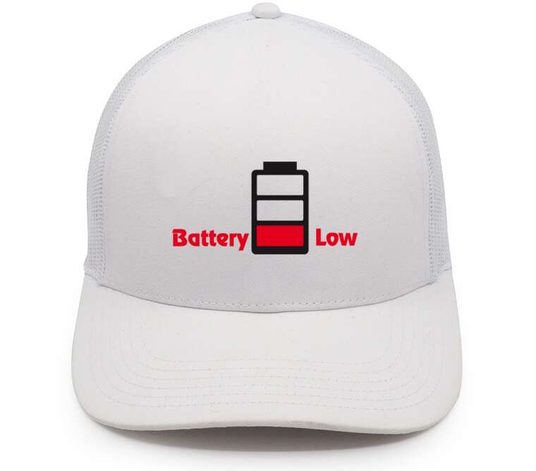 Кепки, бейсболки с сеткой Battery Low