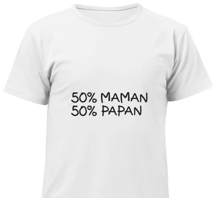 T-shirts, bibs, bodysuits baby 50% - maman, 50% - papan
