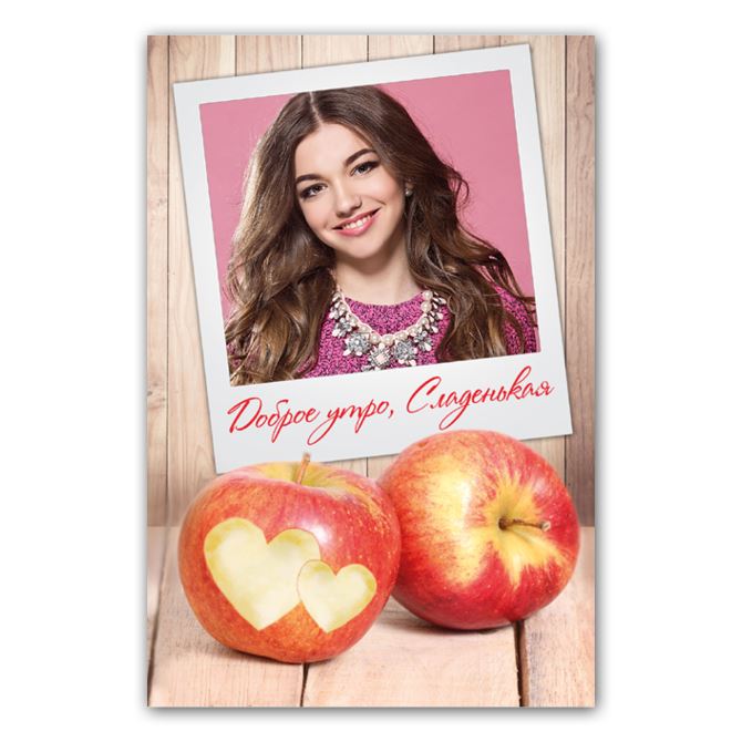 Магниты с фото, логотипом Sweet apples.
