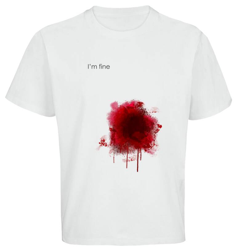 T-shirts, oversized T-shirts I'm fine T-shirts, oversized T-shirts I'm fine