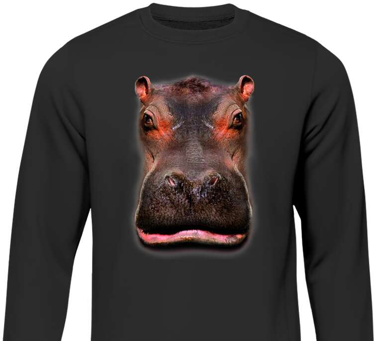 Sweatshirts Hippo 3D