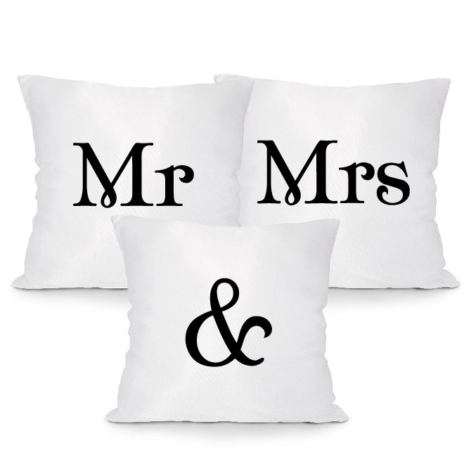 Подушки Mr & Mrs