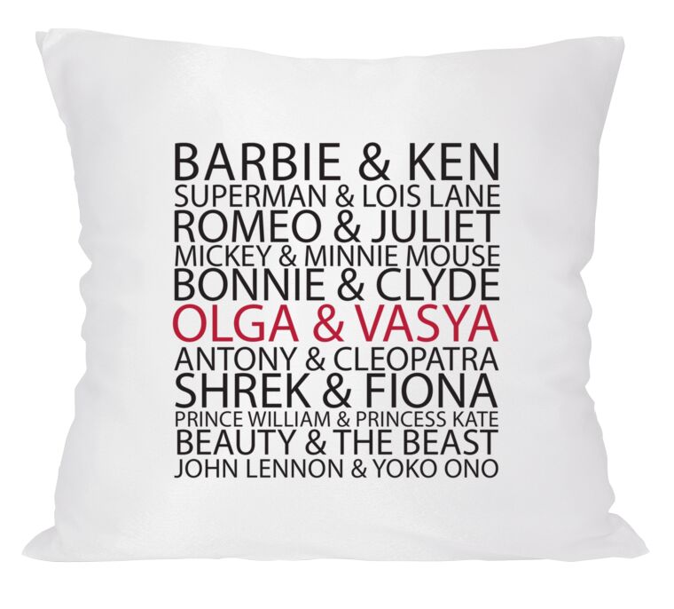 Pillow The best couples of the world