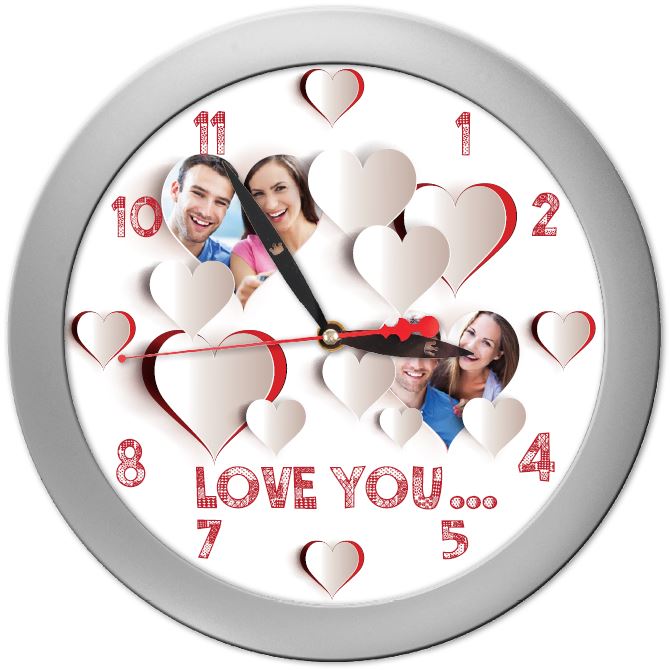 Wall clock Surround heart