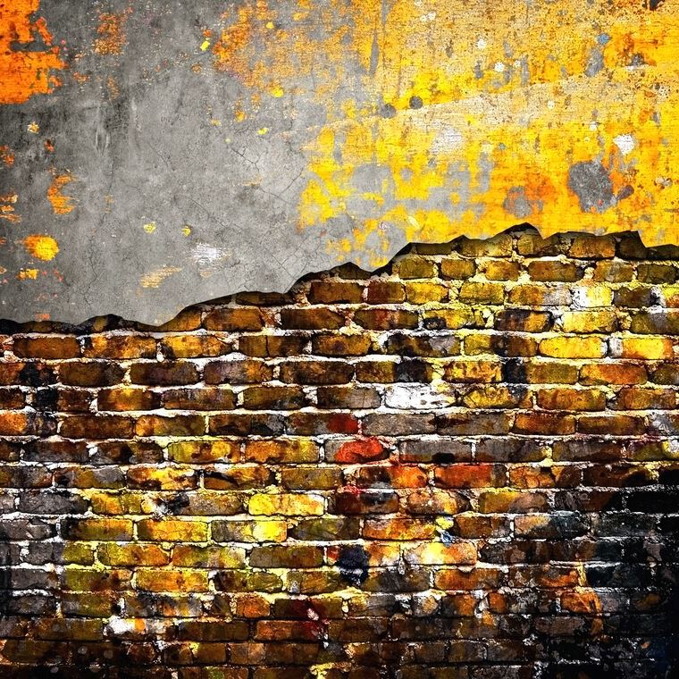 Фотообои Brick wall bright