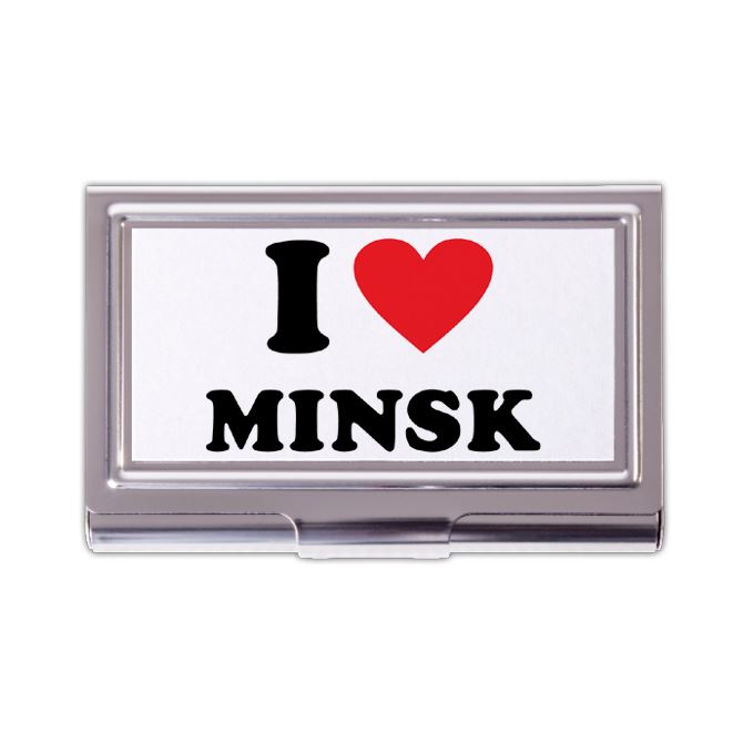 Business card holders I love Minsk