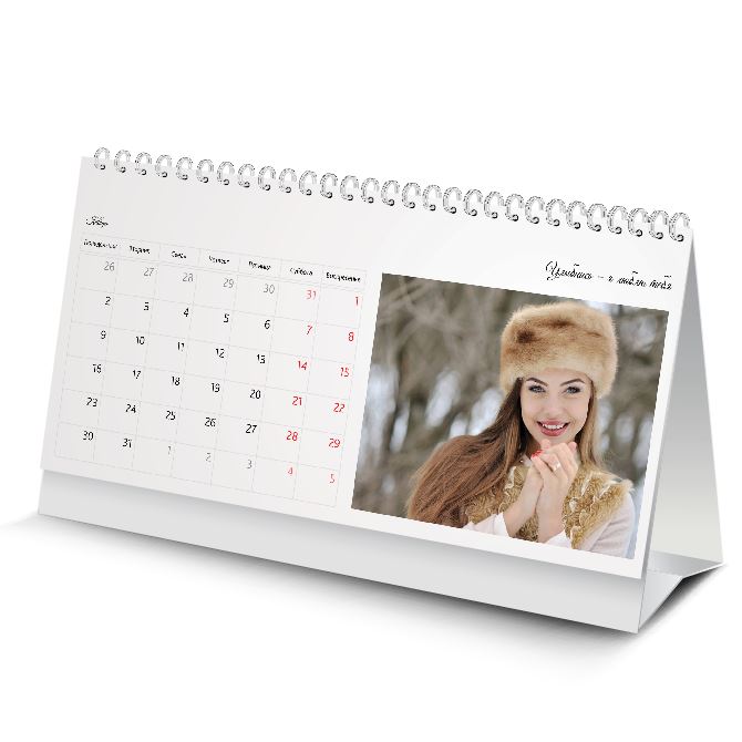 Desktop flip calendars White universal