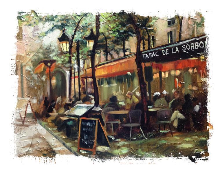 Картины European cafe