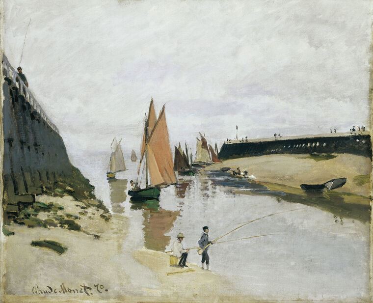 Репродукции картин Claude Monet Entrance to the Port of Trouville