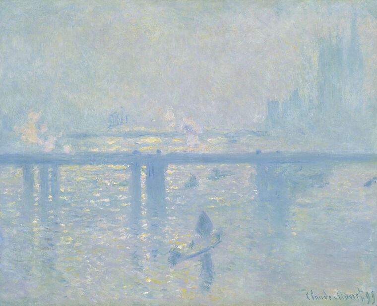 Reproductions of paintings Claude Monet Charing Cross Bridge