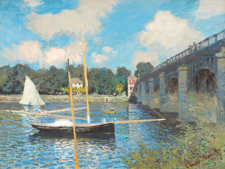 Купить и печать на заказ Картины Клод Моне The Bridge at Argenteuil