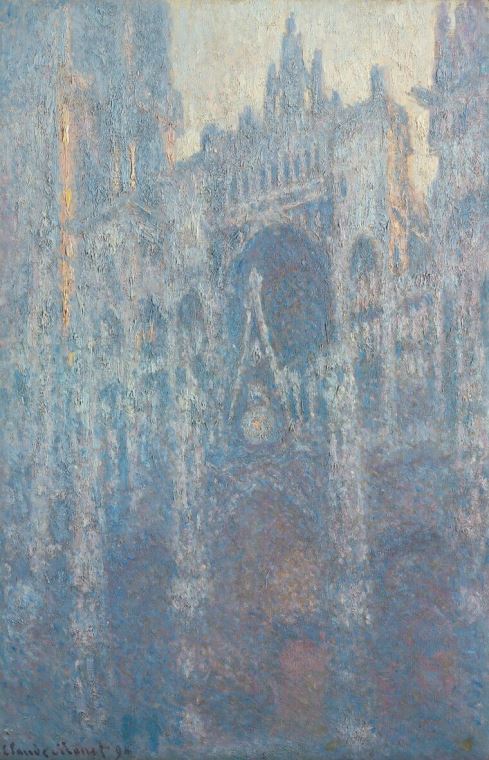 Купить и печать на заказ Репродукции картин Клод Моне Rouen Cathedral, the Portal in Morning Light