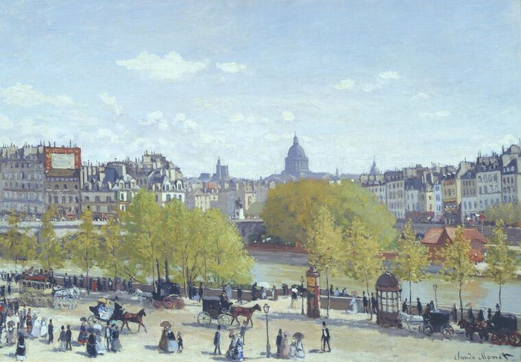 Reproduction paintings Claude Monet the Quai du Louvre
