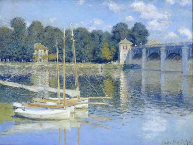 Купить и печать на заказ Картины Клод Моне The Bridge at Argenteuil