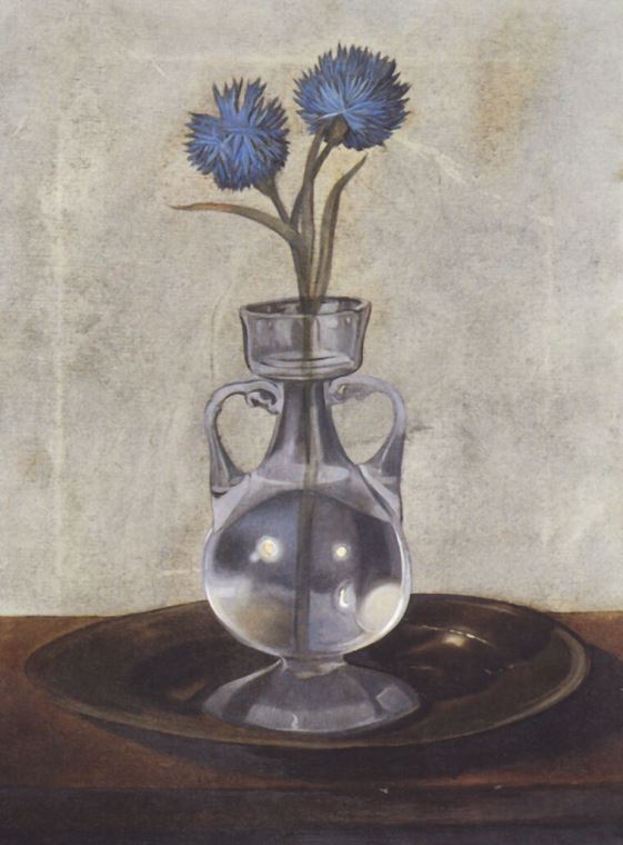Купить и печать на заказ Репродукции картин Сальвадор Дали The Vase Of Cornflowers