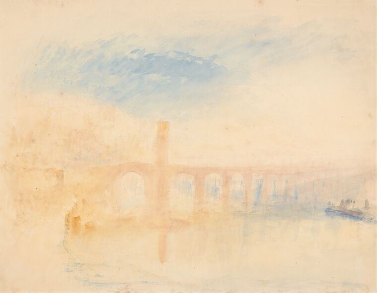 Купить и печать на заказ Репродукции картин Уильям Тёрнер The Moselle Bridge, Coblenz