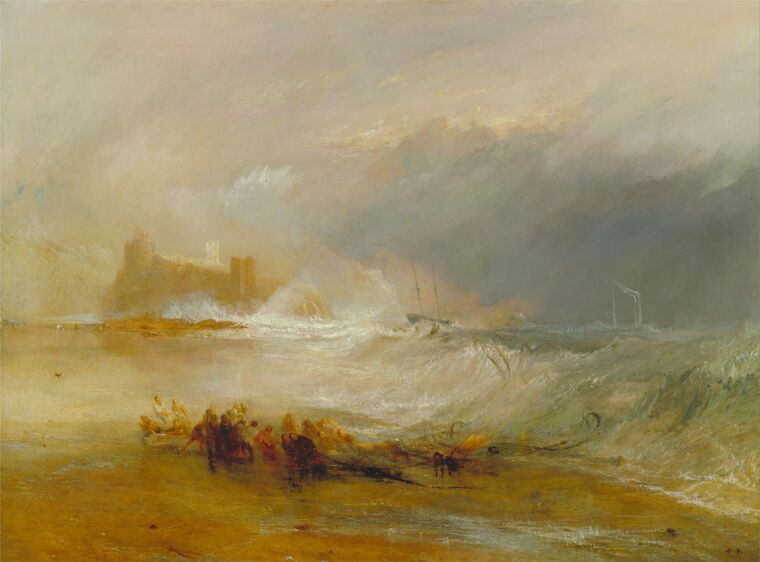 Картины, фото с паспарту William Turner Wreckers Coast of Northumberland