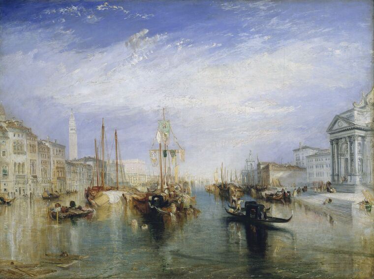 Купить и печать на заказ Репродукции картин Уильям Тёрнер The Grand Canal Venice
