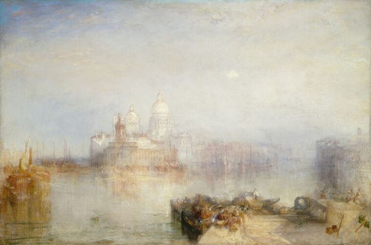 Репродукции картин William Turner Venice, Dogano and Santa Maria della Salute