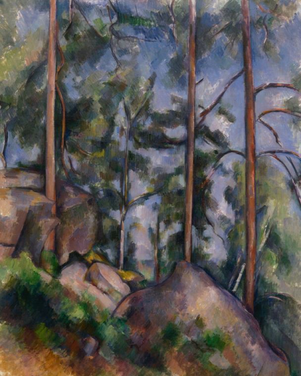 Картины Paul Cezanne Pines and Rocks at Fontainebleau Forest