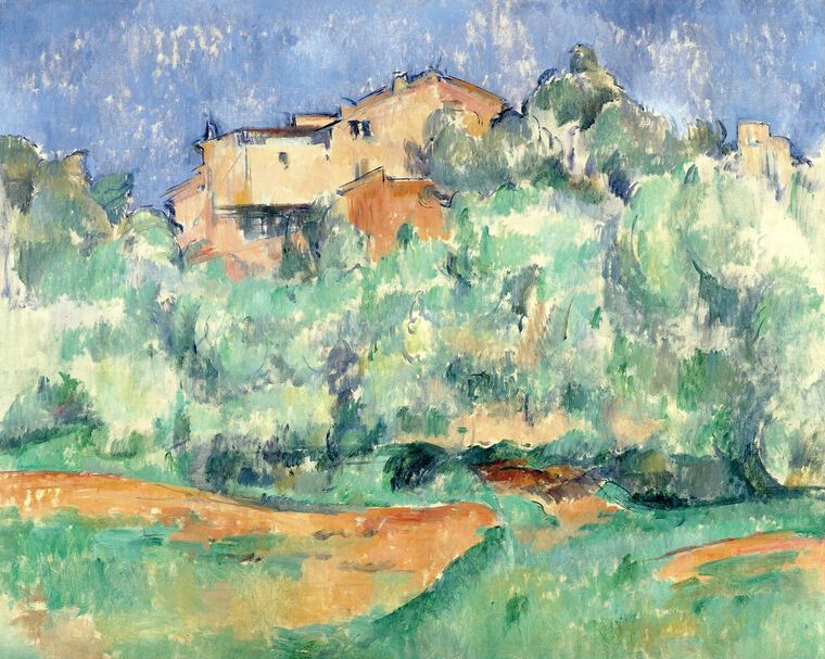 Картины на фотобумаге Paul Cezanne The Farm of Bellevue with Dovecote