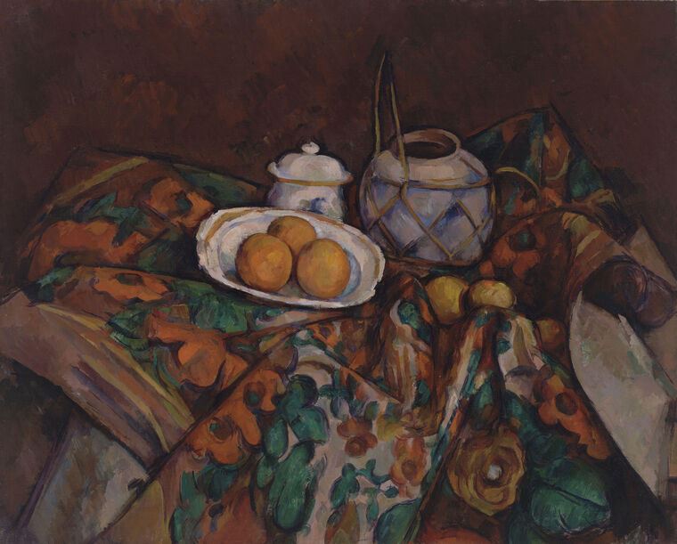 Картины Paul Cezanne Ginger Jar Sugar Bowl and Oranges