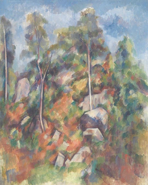 Картины Paul Cezanne Rocks and Tree