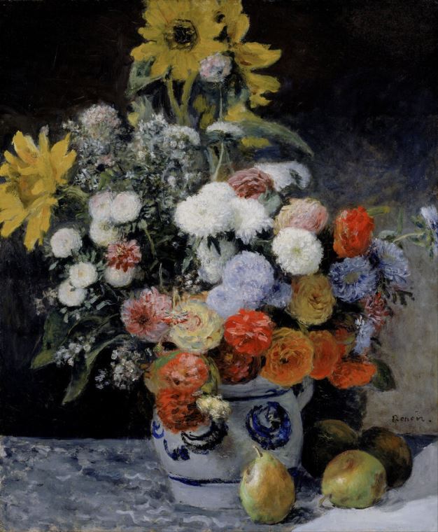 Репродукции картин Pierre Auguste Renoir Mixed Flowers in an Earthenware Pot