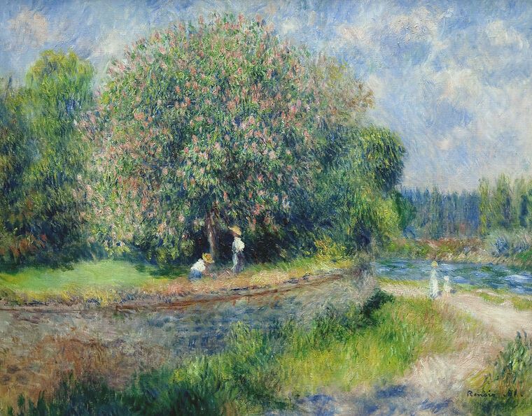 Репродукции картин Pierre Auguste Renoir Chestnut Tree Blooming