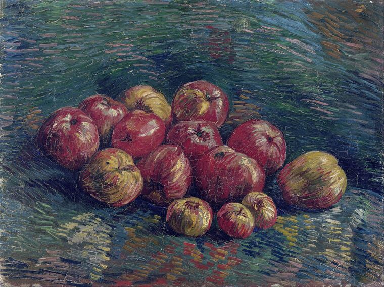 Купить и печать на заказ Картины Натюрморт с яблоками