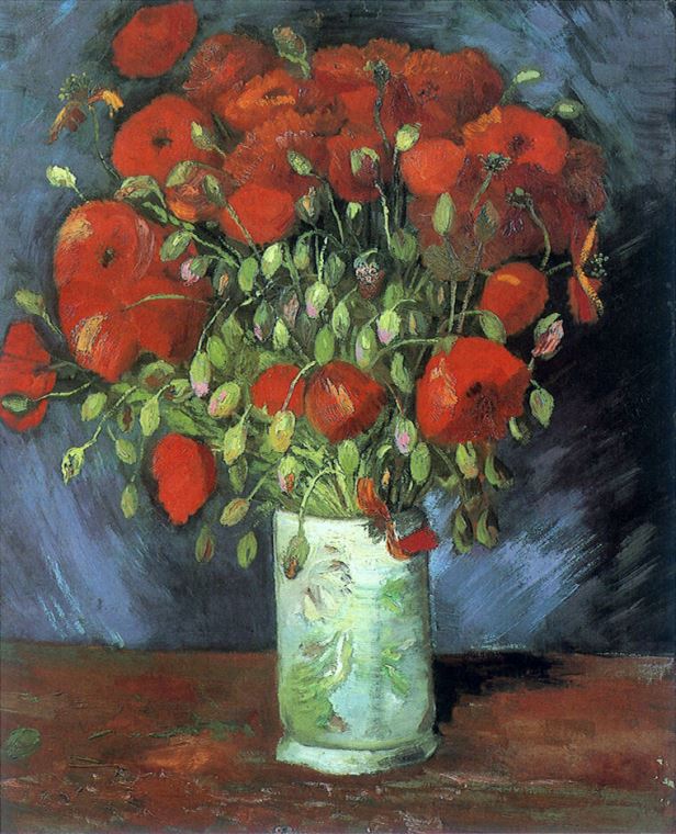 Репродукции картин Vincent van Gogh Vase with Red Poppies