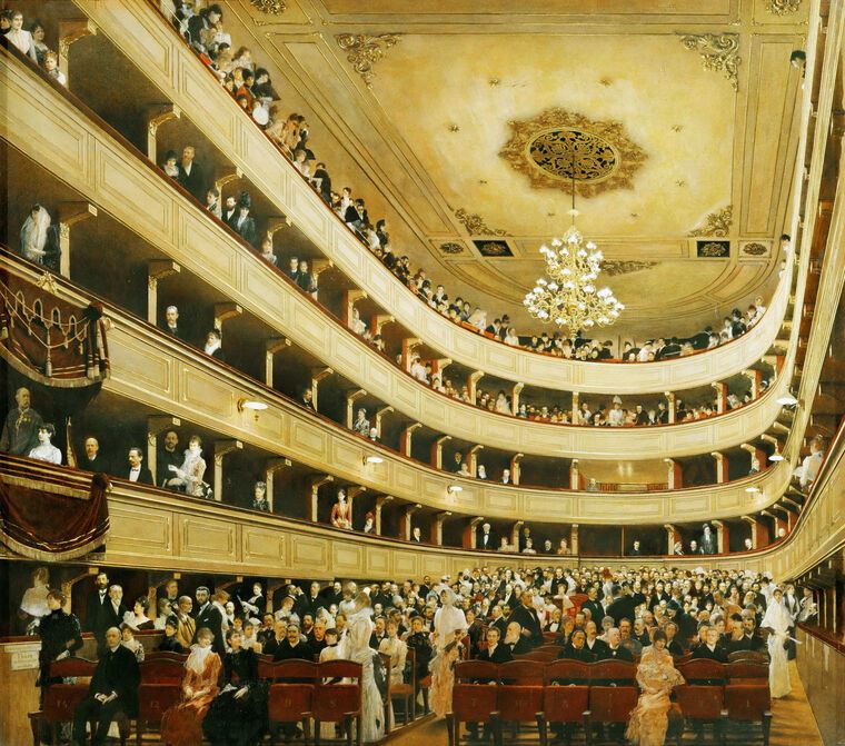 Картины на пластике, пеноркартоне Gustav Klimt Auditorium in the Old Burgtheater, Vienna