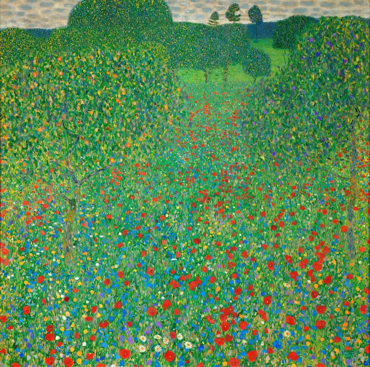 Репродукции картин Gustav Klimt Poppy Field