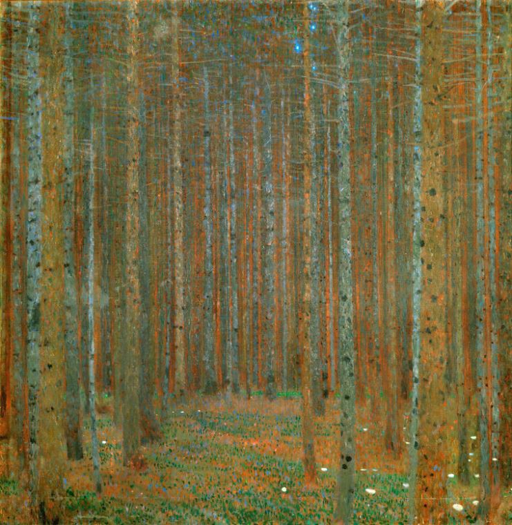 Репродукции картин Gustav Klimt Pine Forest