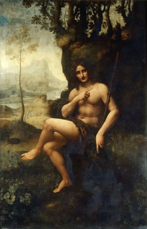 Репродукции картин Leonardo da Vinci Saint John (Bacchus)