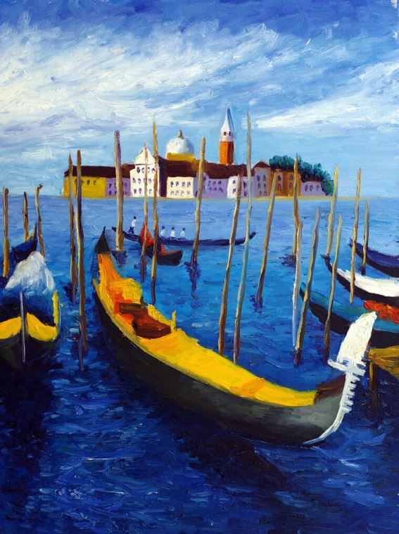 Репродукции картин Venetian gondola