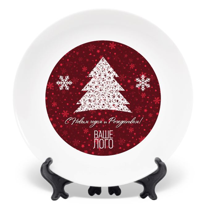 Plates Christmas red