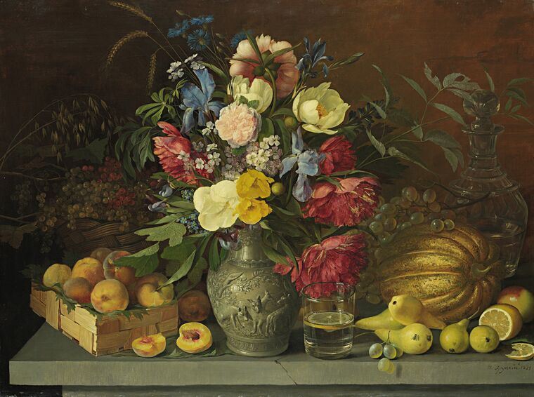Репродукции картин Ivan Khrutsky-Flowers and fruit