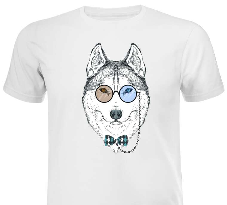 Майки, футболки The wolf in his glasses