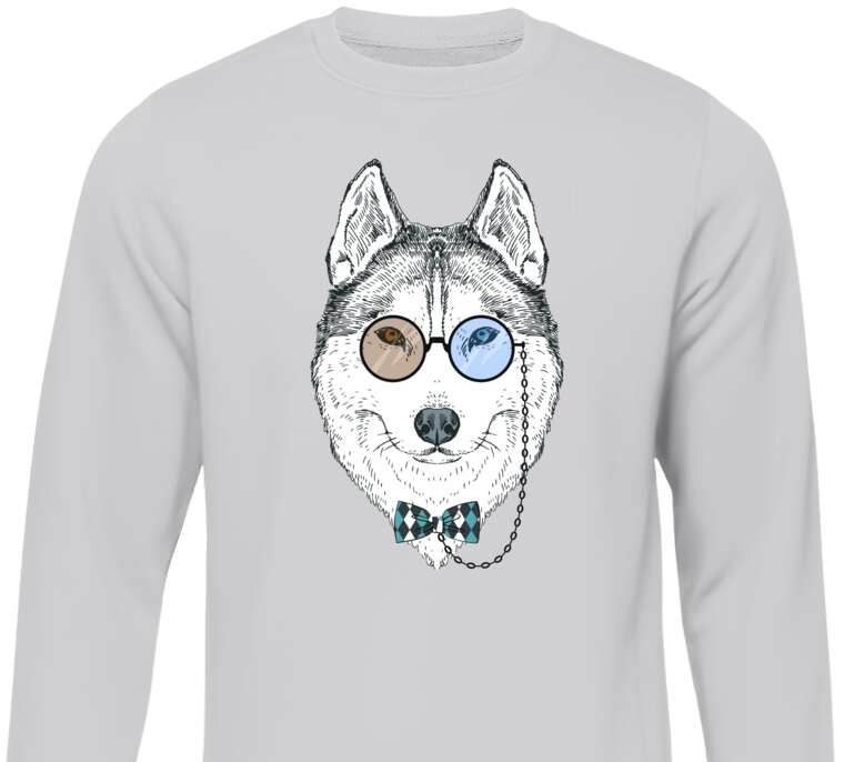 Свитшоты The wolf in his glasses
