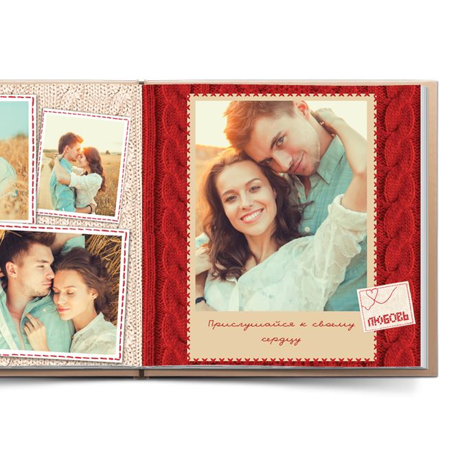 Photo albums, photo books Knitted pattern
