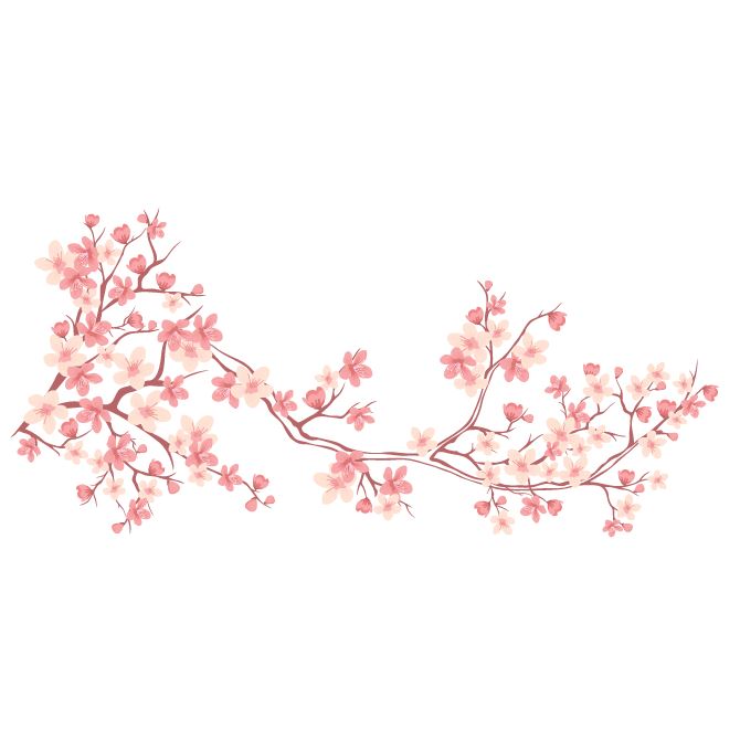 Наклейки интерьерные, трафареты для декора Sakura