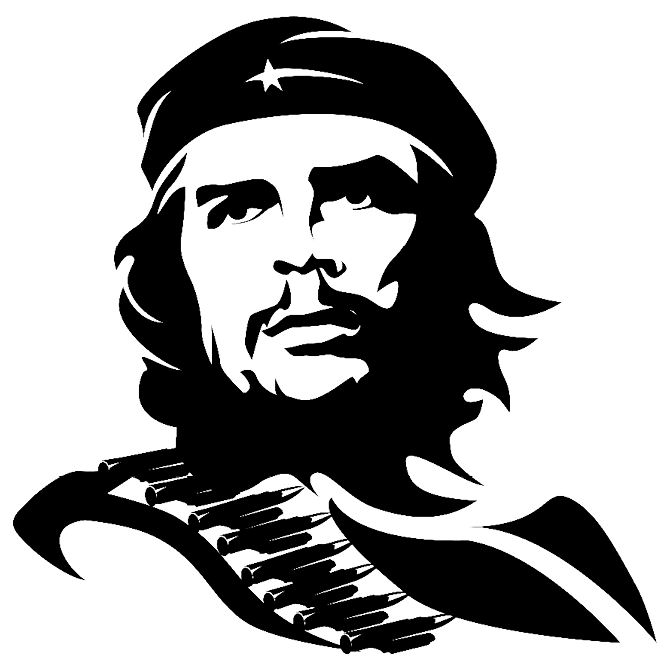 Наклейки интерьерные, трафареты для декора Che Guevara