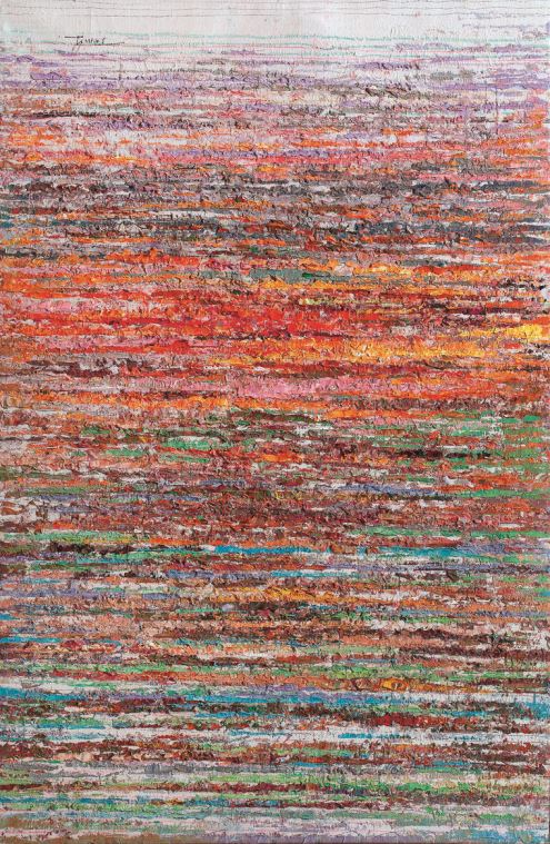 Reproduction paintings Red waves