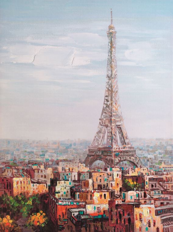 Reproduction paintings Eiffel tower