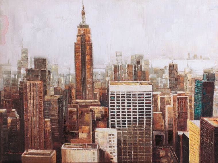 Купить и печать на заказ Репродукции картин Нью-Йоркские небоскребы