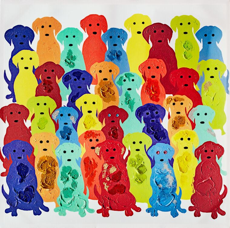 Картины Pop art dog