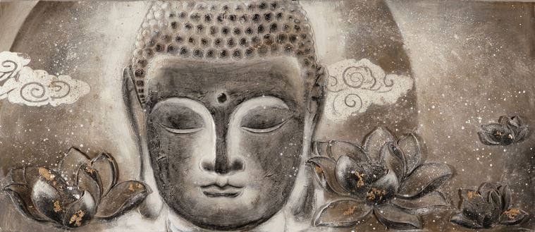 Reproduction paintings Buddha and Lotus