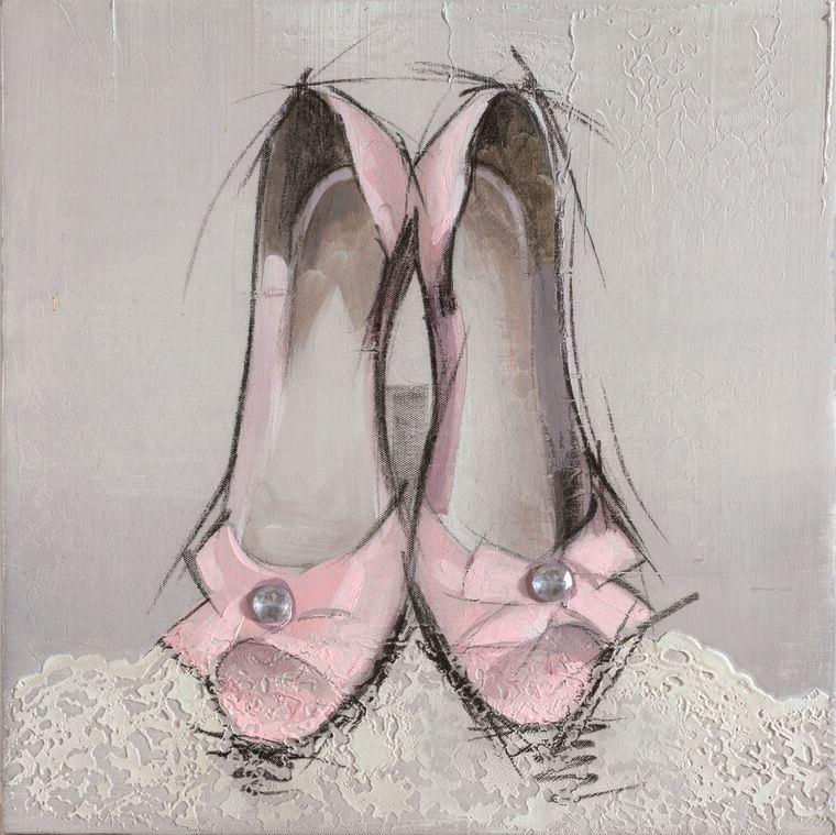 Купить и печать на заказ Репродукции картин Нежно-розовые туфельки