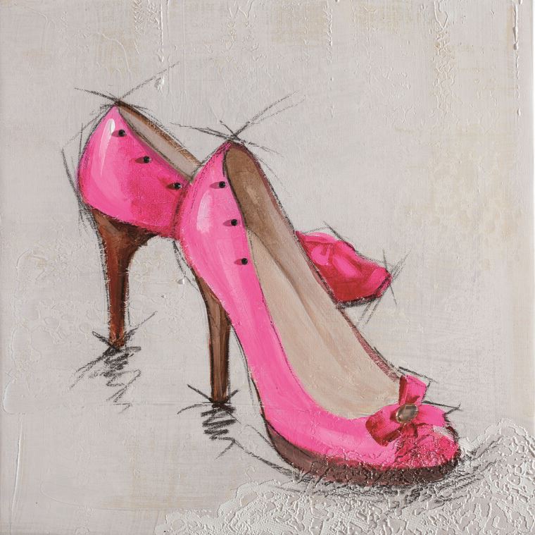 Купить и печать на заказ Репродукции картин Розовые туфельки